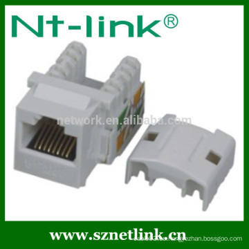 Popular utilizado 90 grados RJ45 utp Cat.6 Keystone Jack